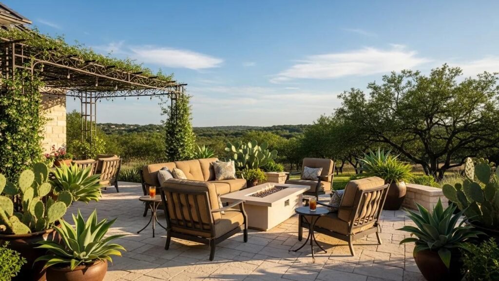 Beautifully designed patio showcasing outdoor living space in Texas
