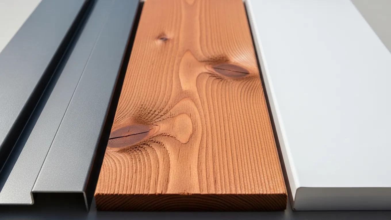 Comparison of patio cover materials: aluminum, wood, and vinyl